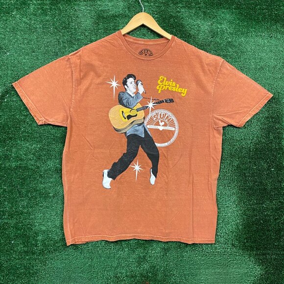 Elvis Presley orange Tshirt size 2XL - Picture 1 of 4